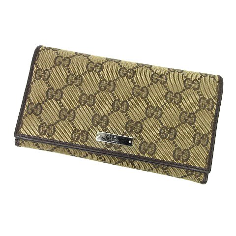 GUCCI グッチ | シマ レザー ロング ウォレット / 財布 (244946・0416