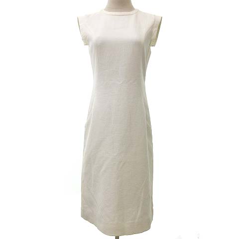 デイジーリンフォクシー Daisy Lin For Foxey ワンピース 膝丈 ノースリーブ クルーネック コットン Lサイズ相当 白 ホワイト Ibo14 R0725 レディース 070 ベクトルパーク