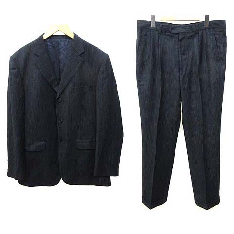 お1人様1点限り 中古 中古 ポールスミス スーツ Tallia Di Delfino セットアップ ビジネス シングル 3b サイドベンツ ストライプ Xl その他フォーマルスーツ 礼服 Sutevalle Org