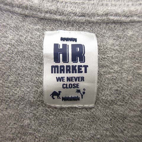 ハリウッドランチマーケット Hollywood Ranch Market Hrm Wonder バックプリント Tシャツ カットソー 半袖 ロゴ クルーネック コットン 2 グレー R0111 メンズ 070 ベクトルパーク