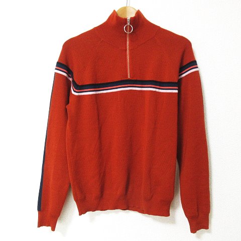 ポールスミス PAUL SMITH 美品 ニット セーター 長袖 ハーフジップ 