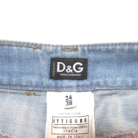 ディー&ジー ドルガバ ドルチェ&ガッバーナ D&G デニムスカート レース 