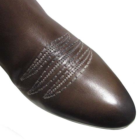 ボッテガヴェネタ BOTTEGA VENETA ロング ブーツ ウエスタン 刺繍