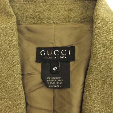 グッチ GUCCI セットアップ スーツ テーラード ジャケット ダブル 金 