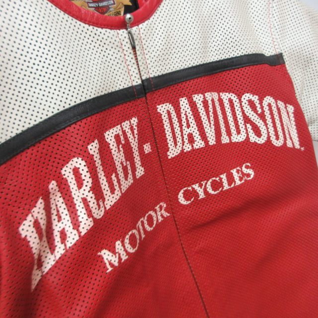Harley-Davidson ハーレーダビッドソン 牛革 パンチングレザー ハーレーダビッドソン パンチングレザー 半袖｜Yahoo!フリマ（旧