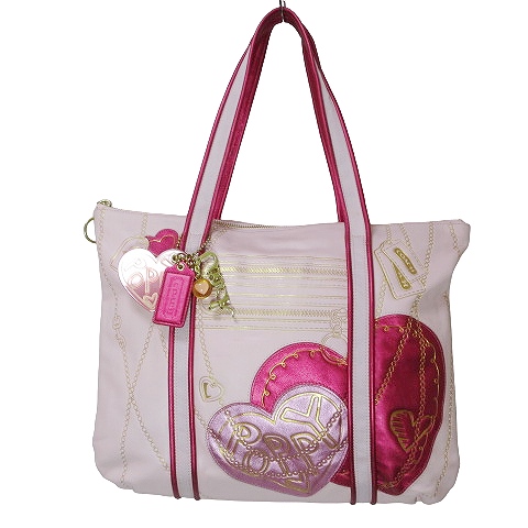 コーチ COACH トートバッグ POPPY ポピー メタリックレザー 14551 