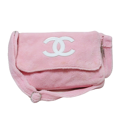 CHANEL PRECISION パイル地 ショルダーバッグ ピンク シャネル CHANEL PRECISION ショルダーバッグ ココマーク パイル地