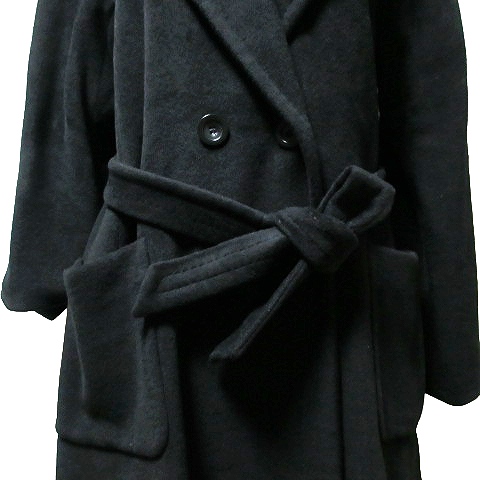マックスマーラ MAX MARA 美品 白タグ ロング コート ベルテッド 