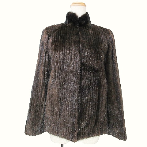 サガミンク SAGA MINK 金サガ 毛皮 コート ショート ミンク スタンド 