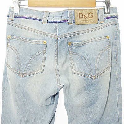 ディー&ジー ドルガバ ドルチェ&ガッバーナ D&G フレア デニム パンツ  