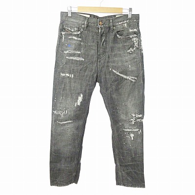 ディーゼル DIESEL 美品 D-VIDER ブラック デニム パンツ ジーンズ 