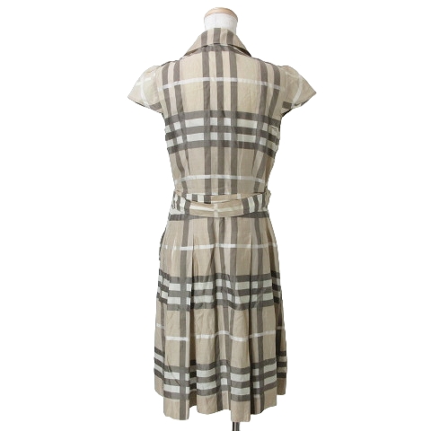 BURBERRY LONDON 半袖 シャツワンピース BURBERRY LONDON ストライプ柄
