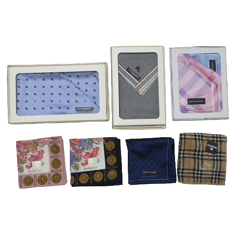 未使用品 バーバリー BURBERRY バーバリーズ 未使用 タグ付 ハンカチ8 