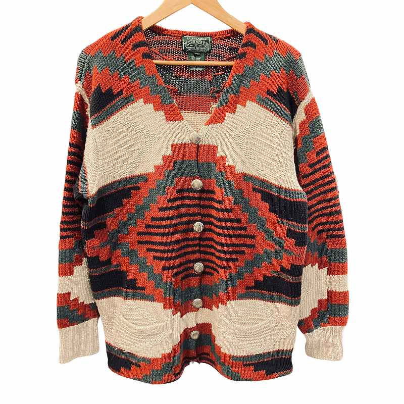 ラルフローレン RALPH LAUREN COUNTRY 90S ネイティブ カーディガン 