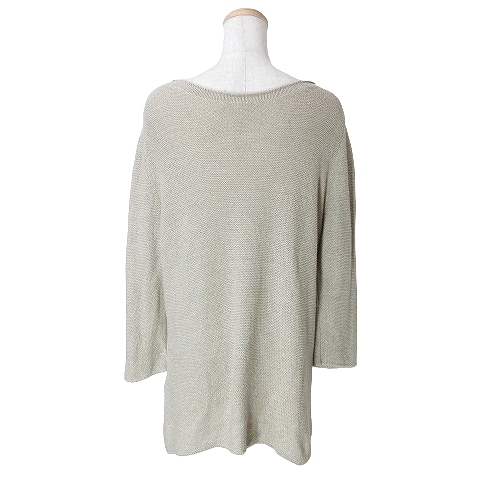 美品Deuxieme Classe loose fabricニット ドゥーズィエムクラス DEUXIEME CLASSE 20年 シルク ニット 9分