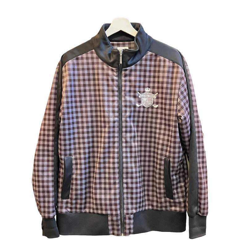 フィラ ゴルフ フルジップ ジャケット サイズLL チェック柄 裏地フリース フィラゴルフ チェック柄 裏フリース 3層ボンディング フルジップ