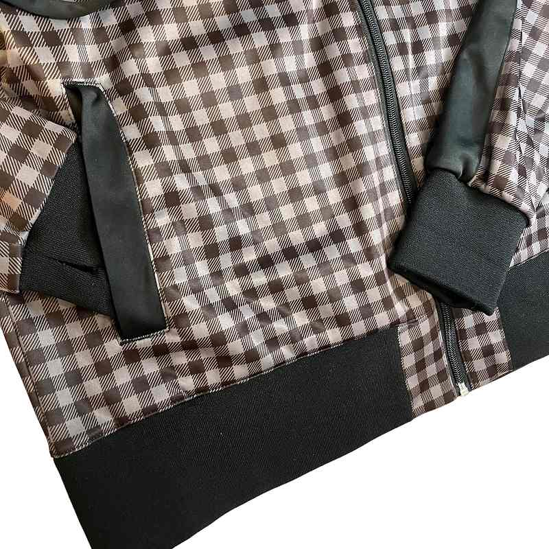 フィラ ゴルフ フルジップ ジャケット サイズLL チェック柄 裏地フリース フィラゴルフ チェック柄 裏フリース 3層ボンディング フルジップ