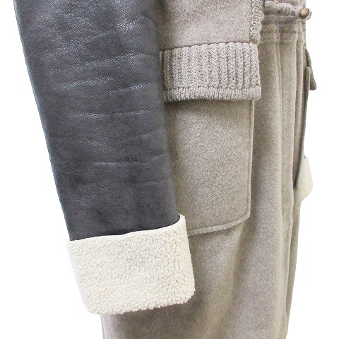 エルマノシェルビーノ ERMANNO SCERVINO junior カシミヤ混 レザー袖  