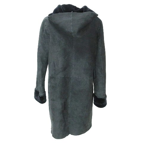 BEAMS ビームス unknown アンノウン ムートン コート ダッフル ブラック サイズ8 UNKNOWN×BEAMS &frasl; 別注 ムートンコートアンノウン