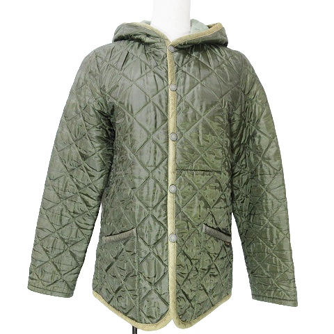 DENSTON ファッション LAVENHAM キルティングジャケット38 カーキ