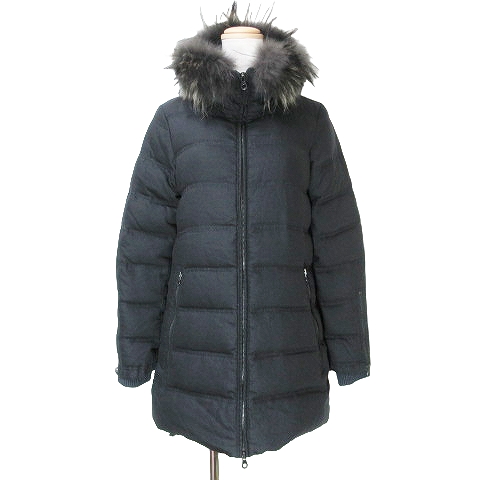 デュベティカ DUVETICA 美品 ウール ロング ダウンコート ファー 