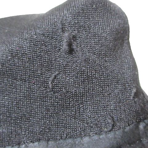 エルメス HERMES シェーヌダンクル 手袋 グローブ スエード 7 1/2 黒