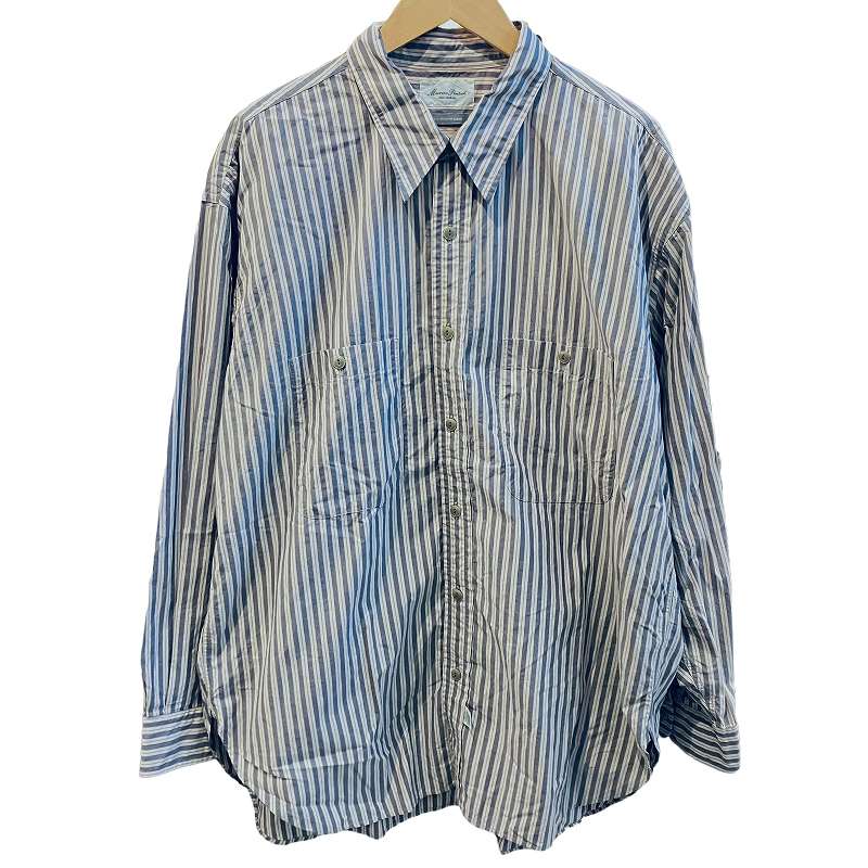 Marvine Pontiak Shirt Makers 23AW ストライプシャツ 長袖 ワーク 