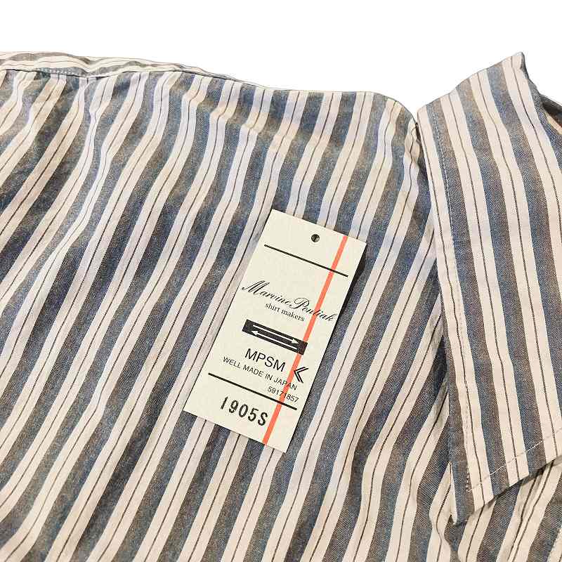 Marvine Pontiak Shirt Makers 長袖ストライプ Marvine Pontiak Shirt Makers(マーヴィンポンティアックシャツ