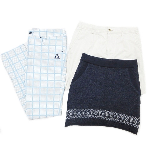 マンシングウェア MUNSINGWEAR 、ルコック 美品 スカート＆パンツ 3点  