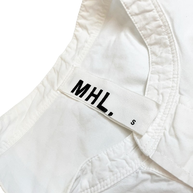 マーガレットハウエル　バンドカラーシャツ 長袖 MHL. マーガレットハウエル MARGARET HOWELL *コットンバンド