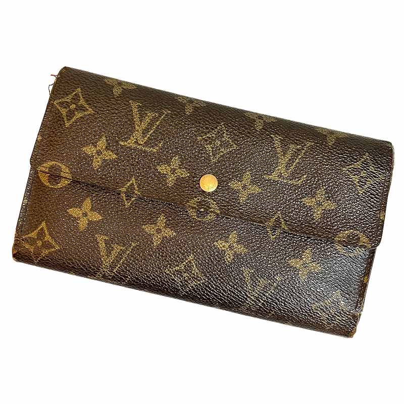 ルイヴィトン LOUIS VUITTON 旧型 M61215 三つ折り 長財布 