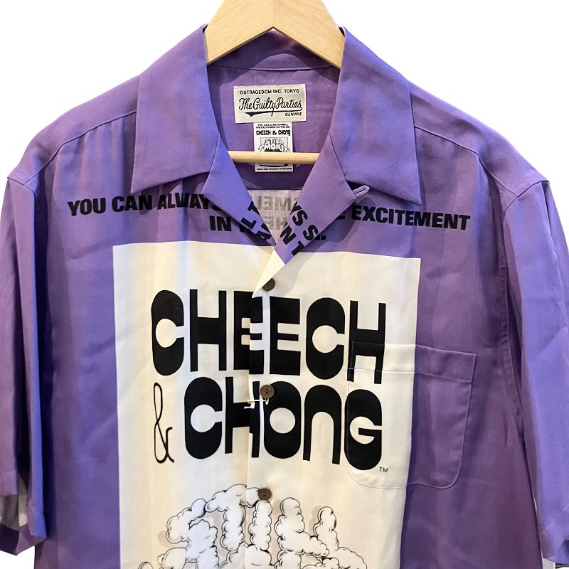 【WACKOMARIA】STILL SMOKIN SHIRT／新品未使用／送料込 WACKO MARIA × Still Smokin' チーチ＆チョンのコラボアイテムが