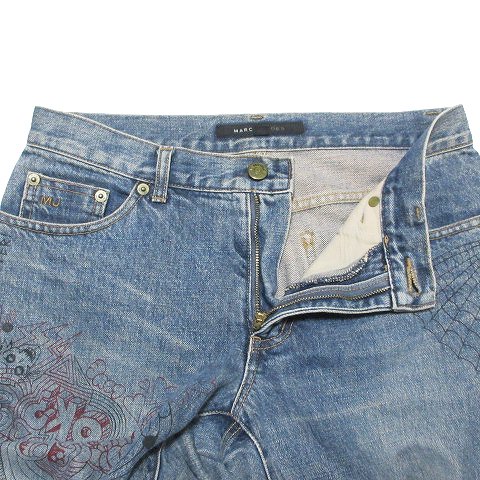 マークジェイコブス MARC JACOBS スリム デニム パンツ プリント