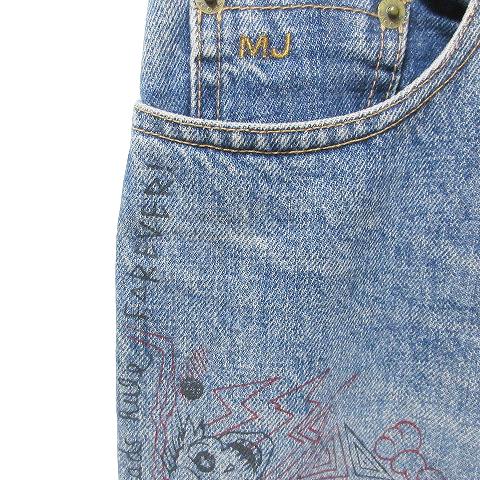 マークジェイコブス MARC JACOBS スリム デニム パンツ プリント マークジェイコブス MARC JACOBS スリム デニム パンツ プリント