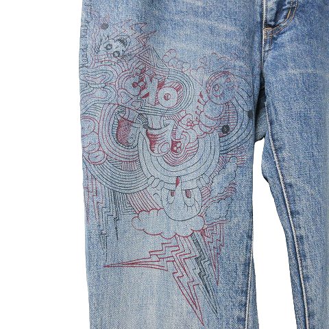 マークジェイコブス MARC JACOBS スリム デニム パンツ プリント マークジェイコブス MARC JACOBS スリム デニム パンツ プリント