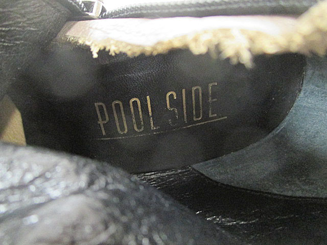 POOL SIDE ニーハイブーツ　24センチ プールサイド POOLSIDE ニーハイブーツ 24cm 茶 ブラウン レザー