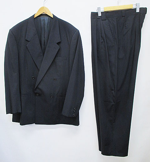 ジャンニヴェルサーチ ヴェルサーチェ GIANNI VERSACE スーツ 紺  