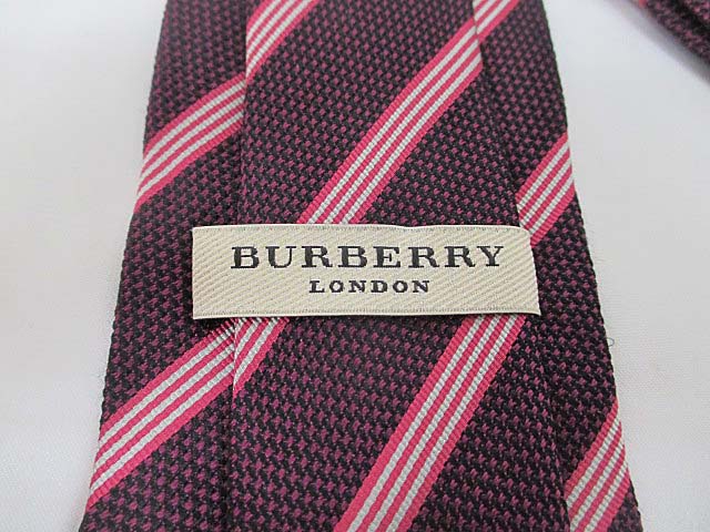 バーバリー ロンドン BURBERRY LONDON ネクタイ 美品 レジメンタル  