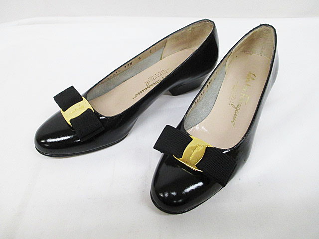 Ferragamo （フェラガモ）パンプス ブラック サイズ5（22.5） サルヴァトーレフェラガモ Salvatore Ferragamo パンプス 5 22.5