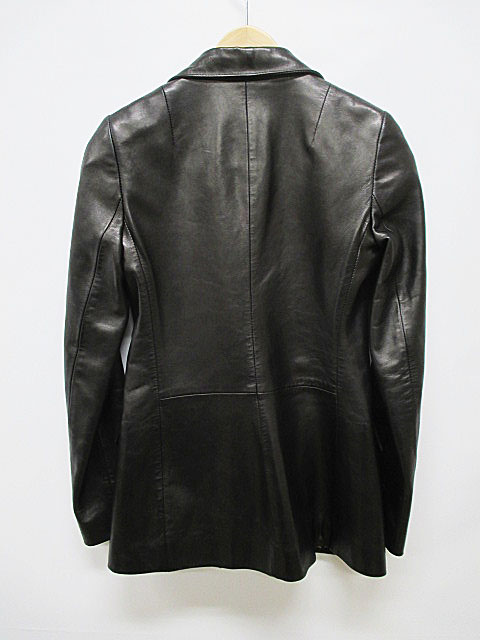 ドルチェ&ガッバーナ ドルガバ DOLCE&GABBANA レザージャケット 38 黒 