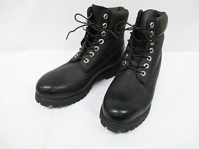 ティンバーランド Timberland ブーツ 美品 7W 25cm 黒 レザー 92563  