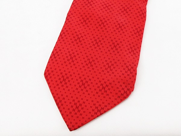 HERMES ネクタイ　h柄　レッド 新品未使用】HERMES エルメス ネクタイ H柄 レッド - メルカリ