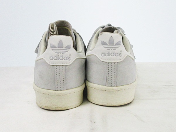 アディダスオリジナルス Adidas Originals Campus 80s スニーカー スエード 26 5 灰 グレー 白 ホワイト G メンズ 076 ベクトルパーク