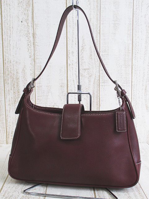 コーチ COACH レザー ワンショルダー バッグ ボルドー 7789 レディース 