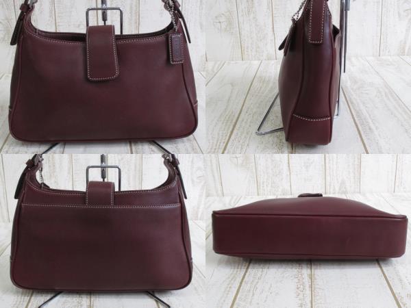 コーチ COACH レザー ワンショルダー バッグ ボルドー 7789 レディース 