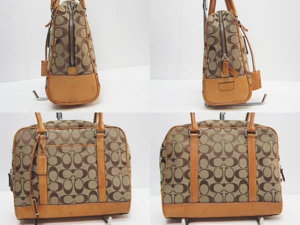 コーチ COACH 6097 ショルダーバッグ シグネチャー ミニボストン