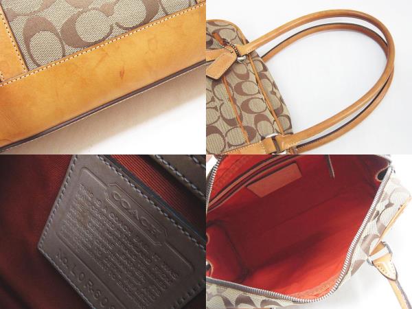 コーチ COACH 6097 ショルダーバッグ シグネチャー ミニボストン