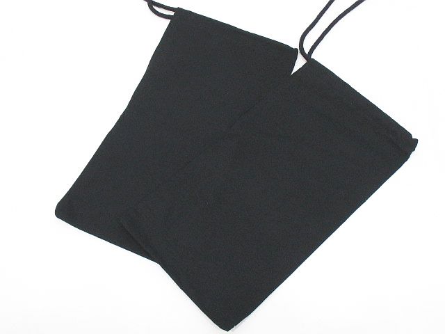 シャネル CHANEL 付属品 保存袋 巾着 ブラック 黒系 ロゴ シューズ  