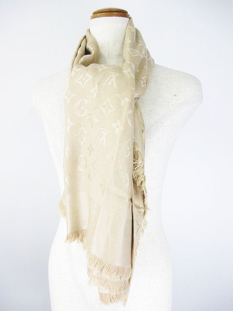 ルイヴィトン LOUIS VUITTON ロング丈 ストール ショール モノグラム  