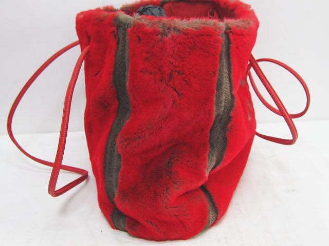 フェンディ FENDI ラパン ファー トートバッグ ショルダー ロゴ バイ